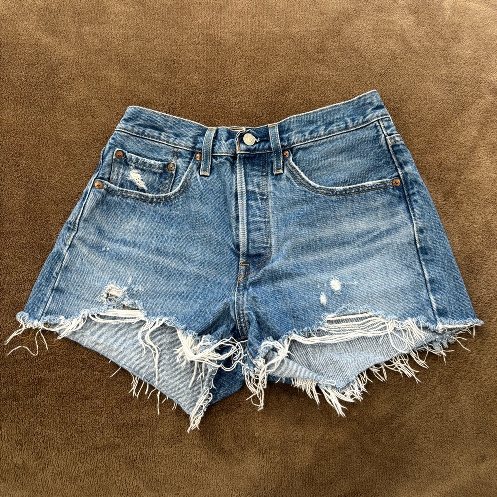 Levi’s High Waist Denim Shorts